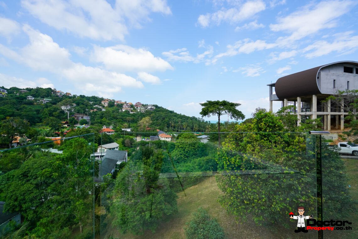 3 Bed Pool Villa with Partial Sea View – Bang Por, Koh Samui – For Sale